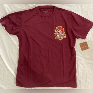 Harry Potter Gryffindor Martial Arts Insignia Maroon Polyester Kids Tee Size L